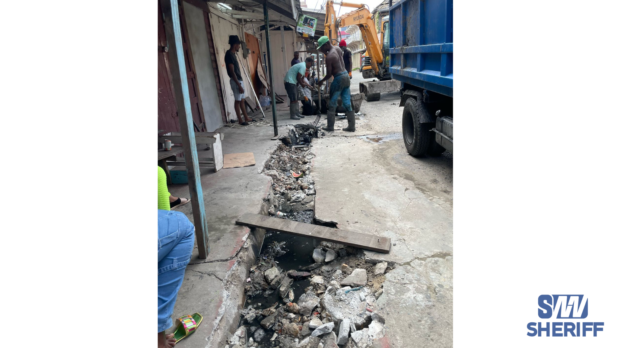 Drainage work underway to address New Amsterdam flooding
