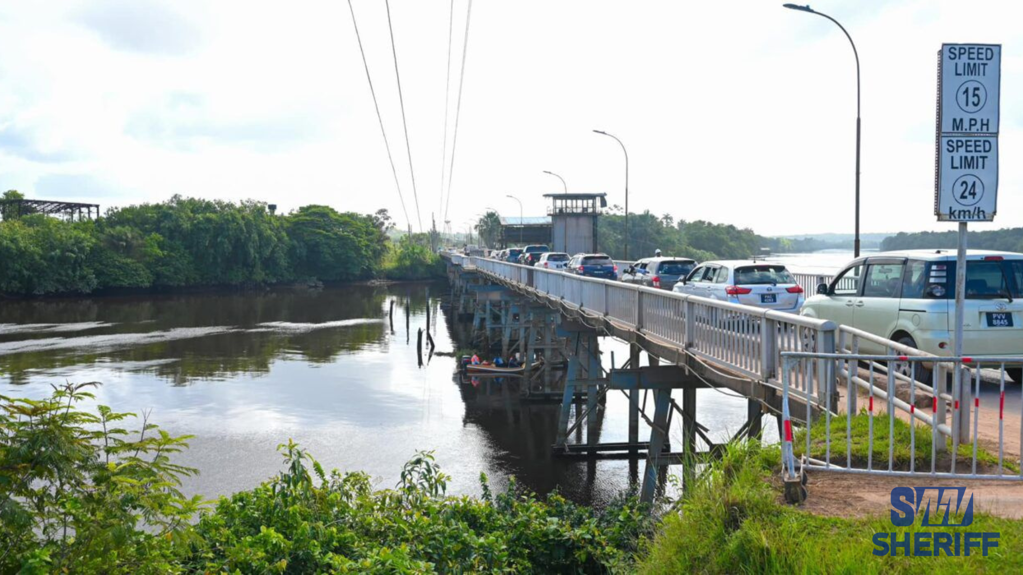 Pile works progressing on new US$35M Mackenzie-Wismar Bridge