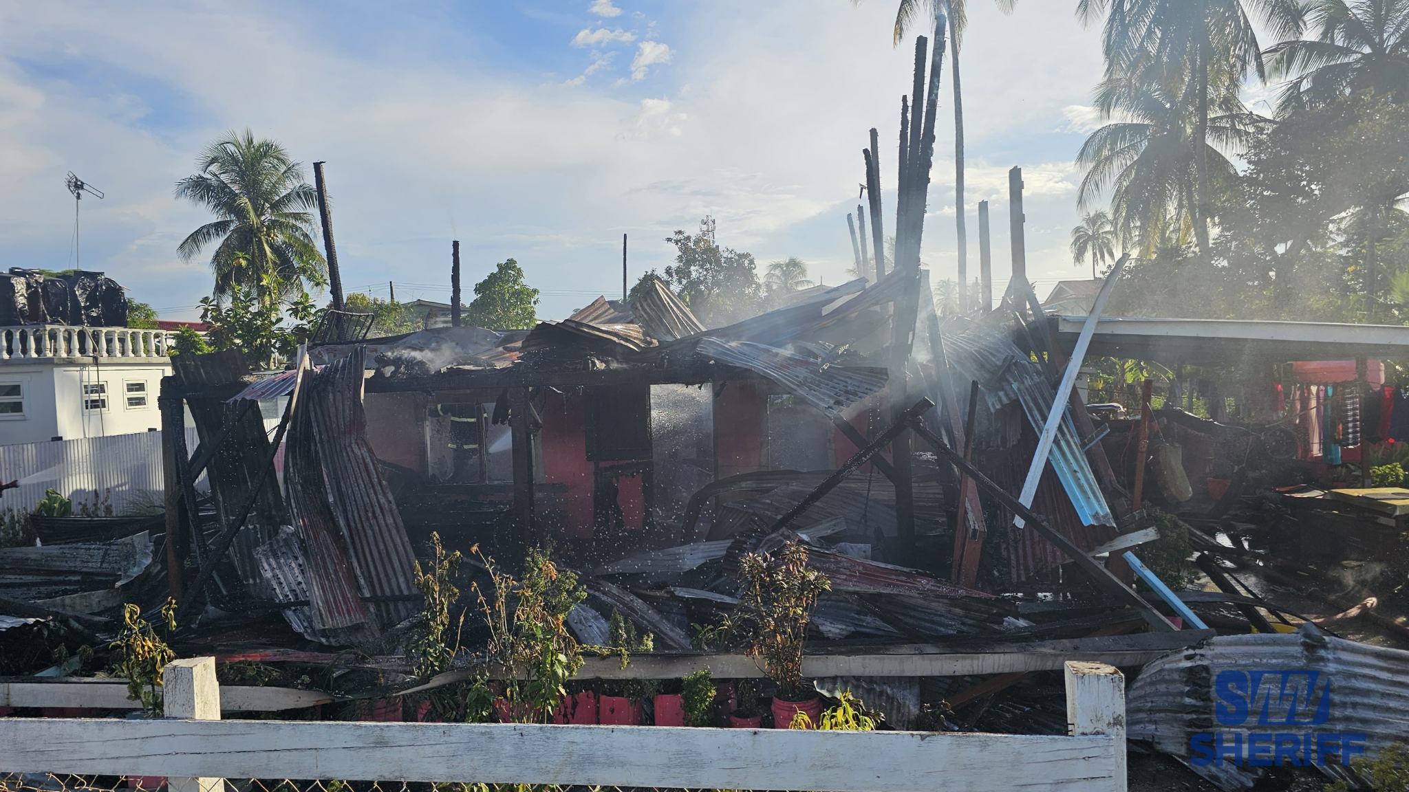 Six homeless after fire destroys East Canje house