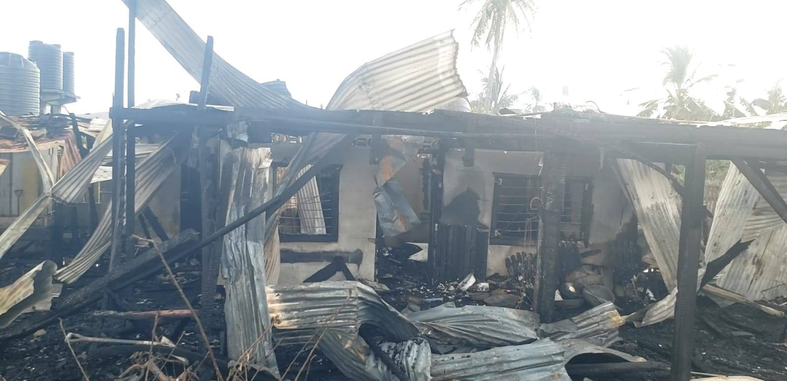 Family of nine homeless after Crabwood Creek fire