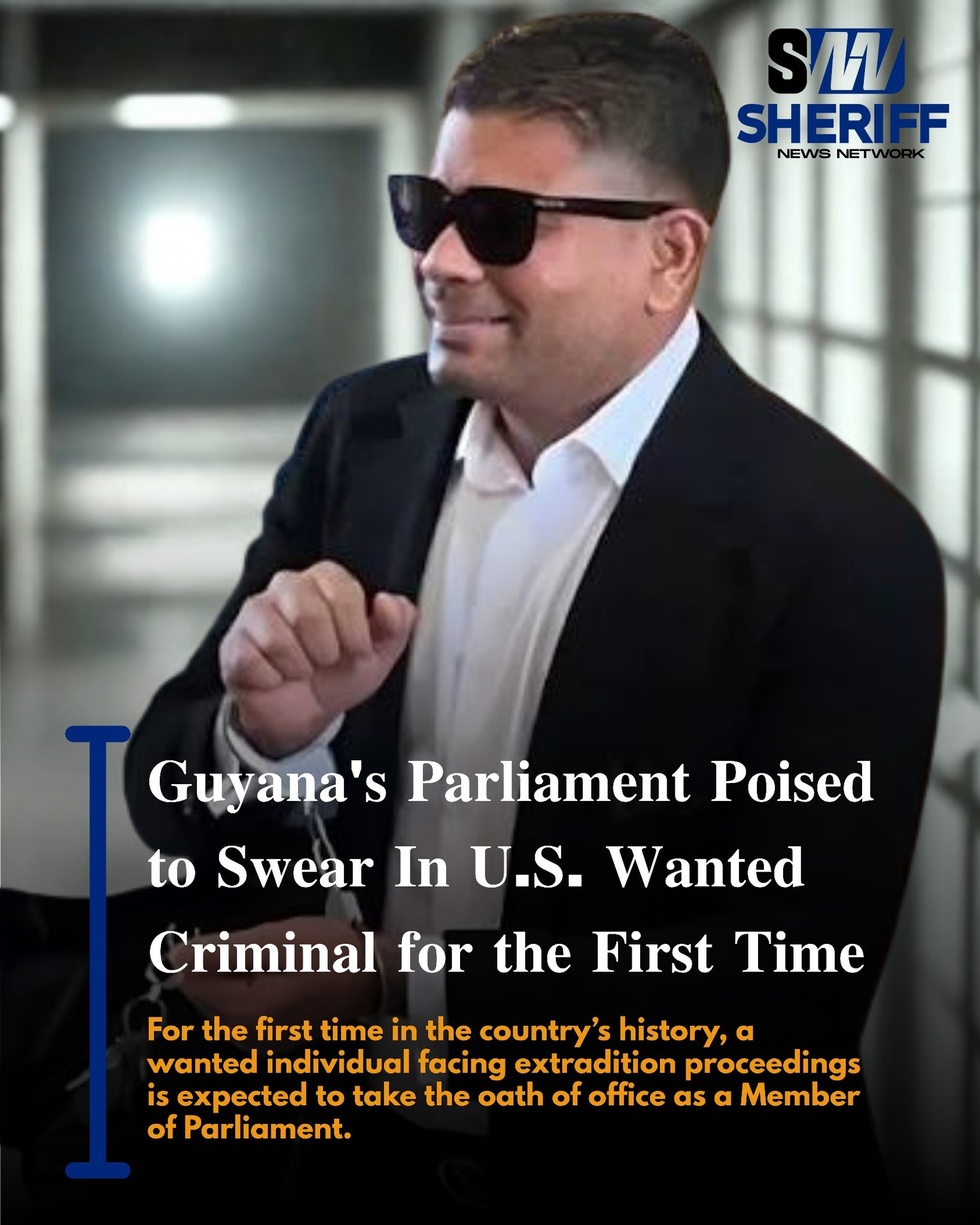 𝐆𝐮𝐲𝐚𝐧𝐚’𝐬 𝐏𝐚𝐫𝐥𝐢𝐚𝐦𝐞𝐧𝐭 𝐏𝐨𝐢𝐬𝐞𝐝 𝐭𝐨 𝐒𝐰𝐞𝐚𝐫 𝐈𝐧 𝐔.𝐒. 𝐖𝐚𝐧𝐭𝐞𝐝 𝐂𝐫𝐢𝐦𝐢𝐧𝐚𝐥 𝐟𝐨𝐫 𝐭𝐡𝐞 𝐅𝐢𝐫𝐬𝐭 𝐓𝐢𝐦𝐞