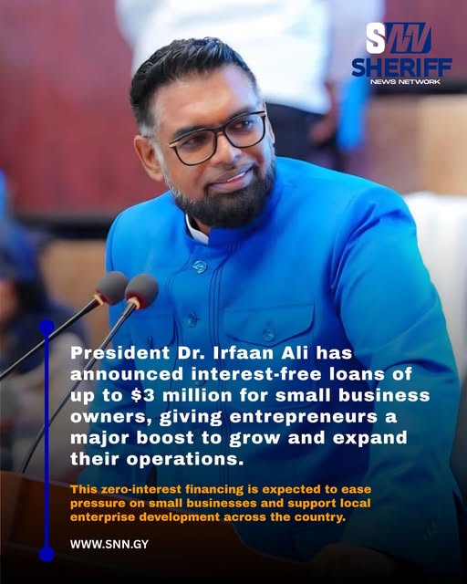 SMEs can access up to $3M interest-free, collateral-free loans through Guyana Development Bank – Pres. Ali