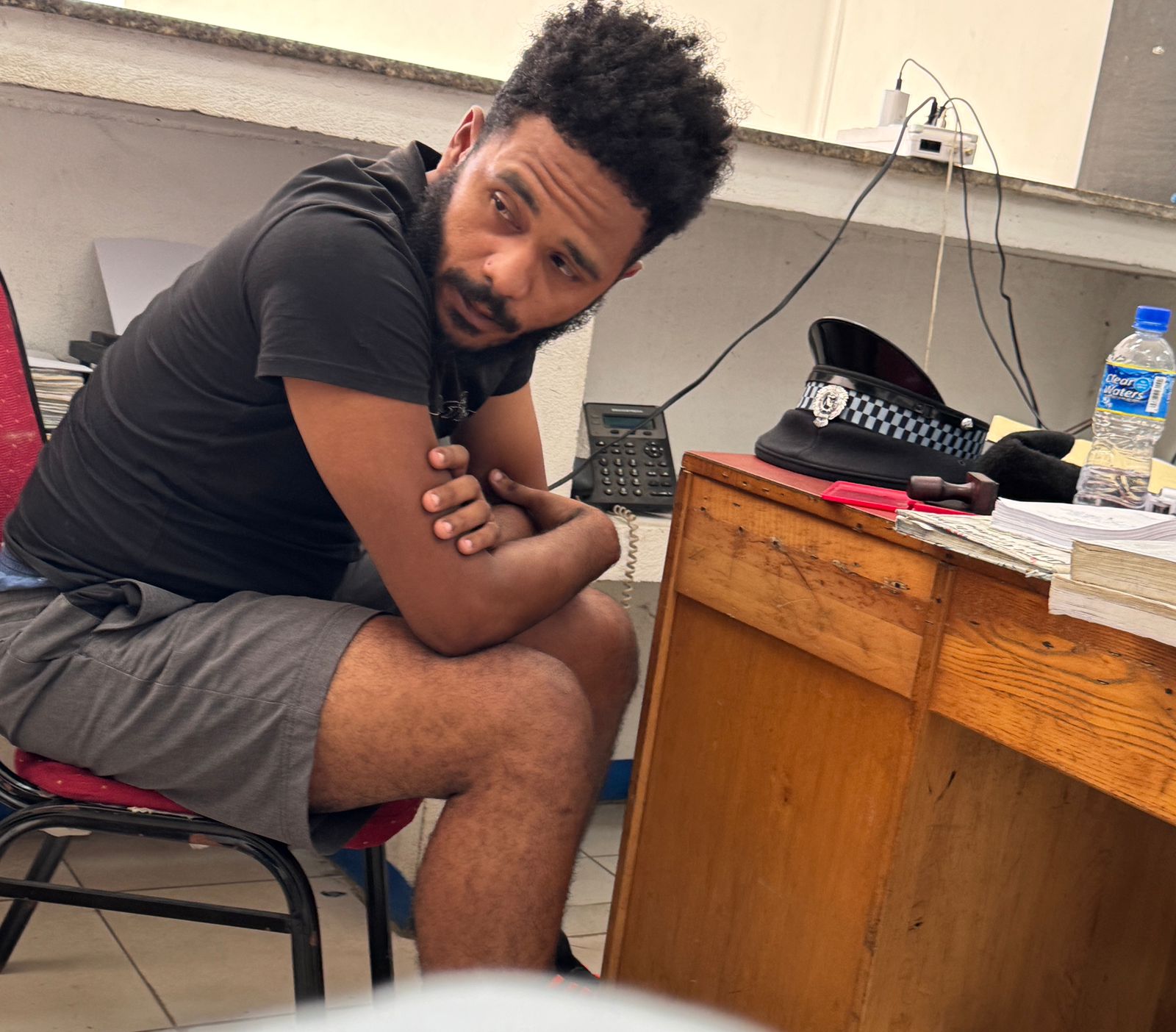 Man caught on CCTV entering premises said he wanted to use a washroom