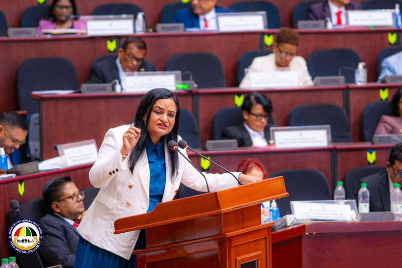 Minister Vindhya Persaud defends social sector spending during Budget 2026 debate