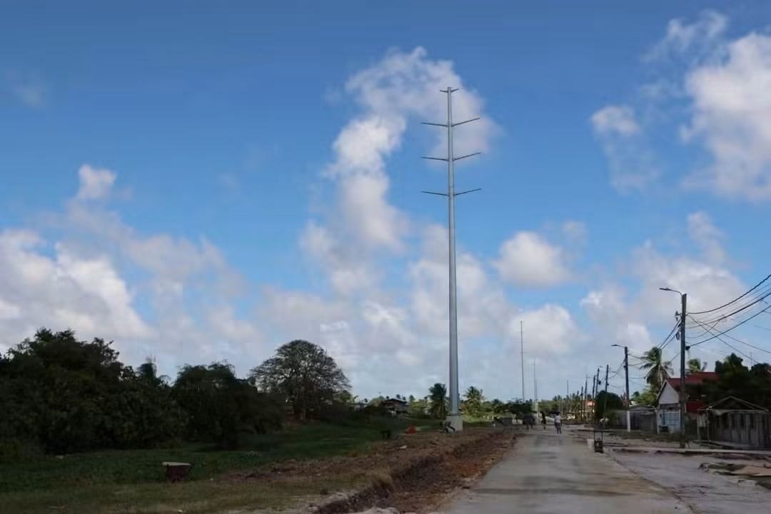 GPL erects 85% of structures for new East Coast transmission line
